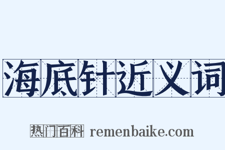 海底针近义词是什么意思的图片